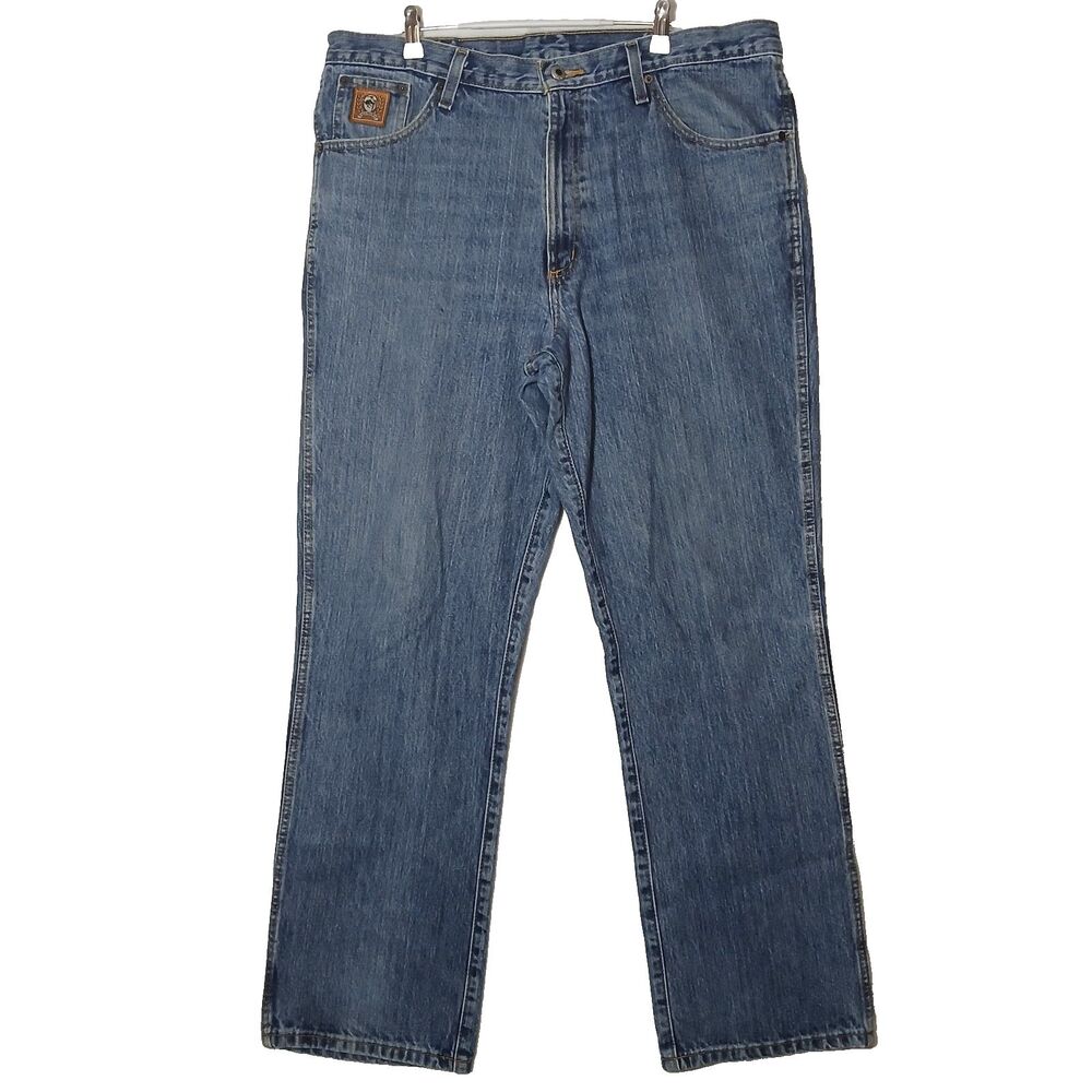 Cinch Jeans Relaxed Fit Mens Size 38x32 Blue Denim Western Cowboy Straight #1091